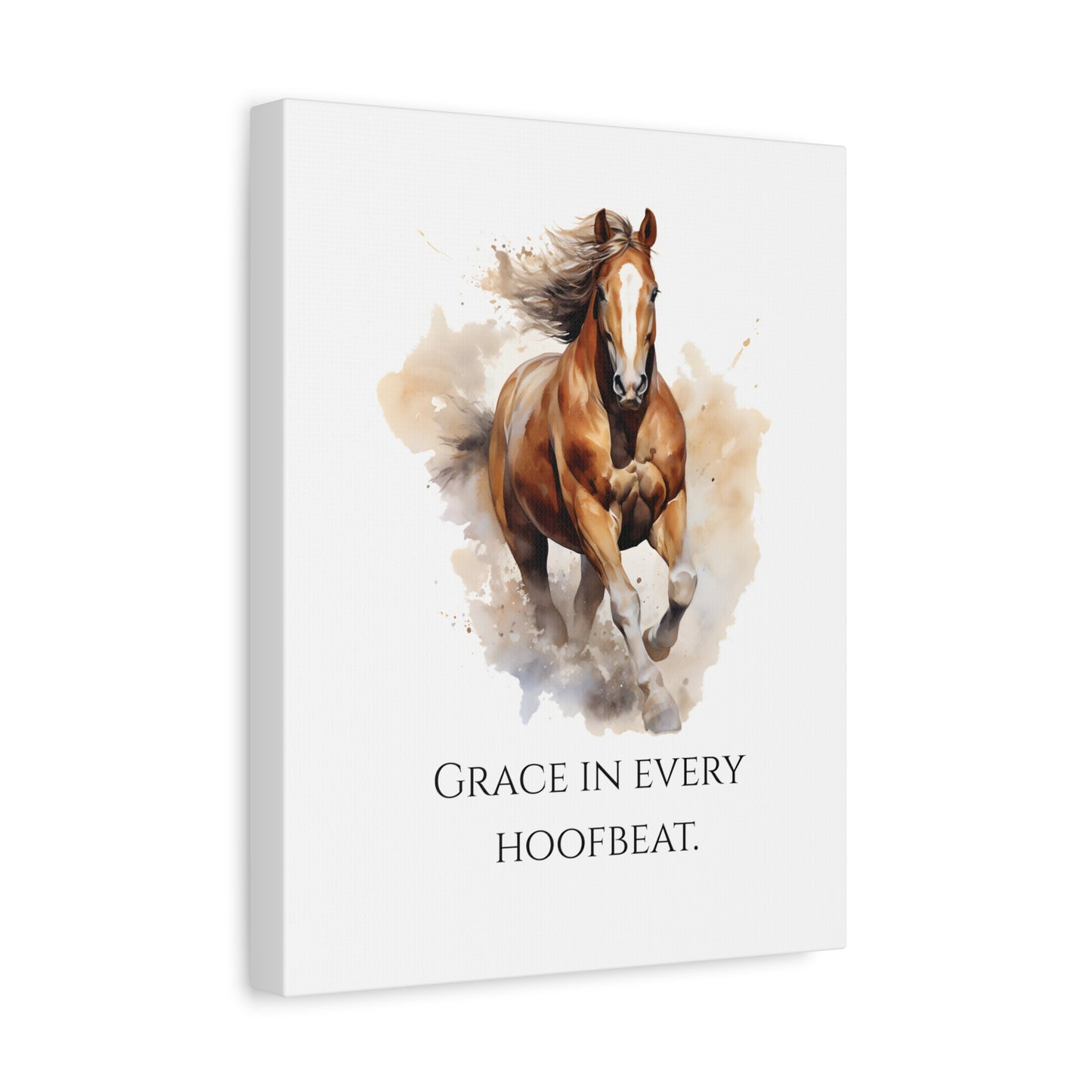 "Grace in Every Hoofbeat" - Horse Canvas Print