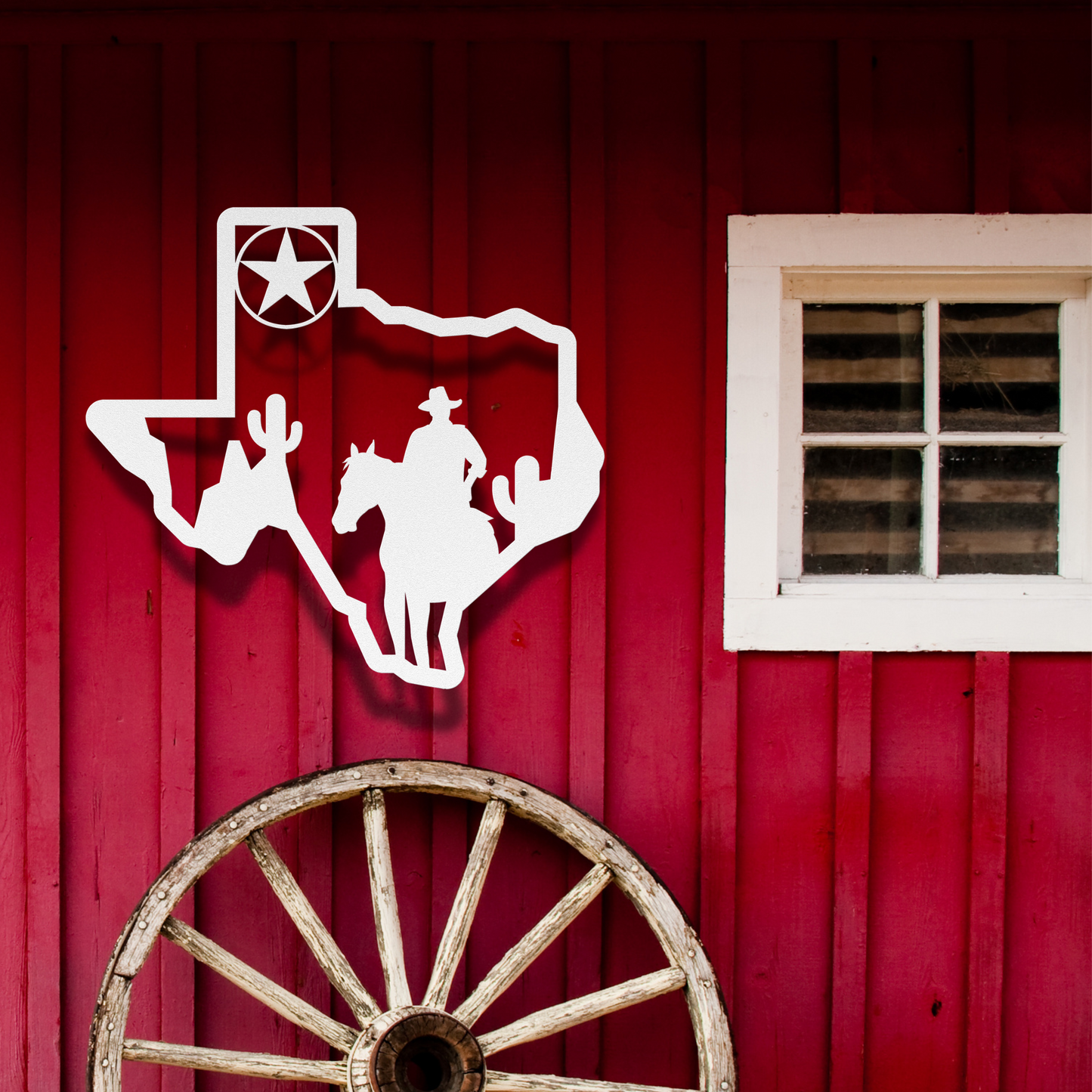 Texas Map Cowboy