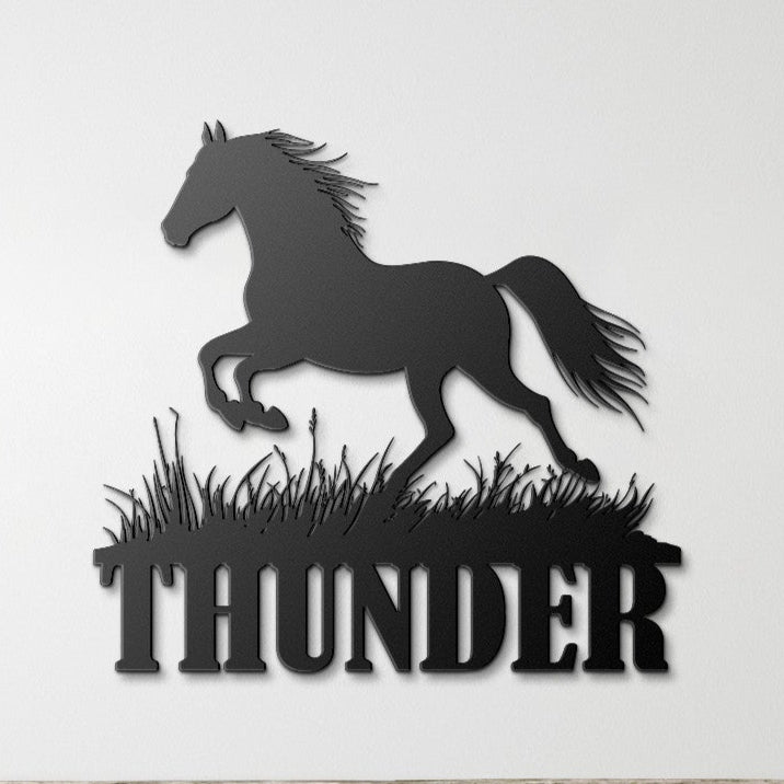 CUSTOM NAME HORSE SIGN
