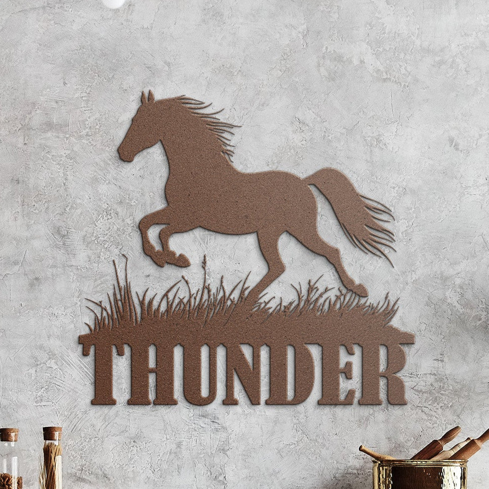 CUSTOM NAME HORSE SIGN