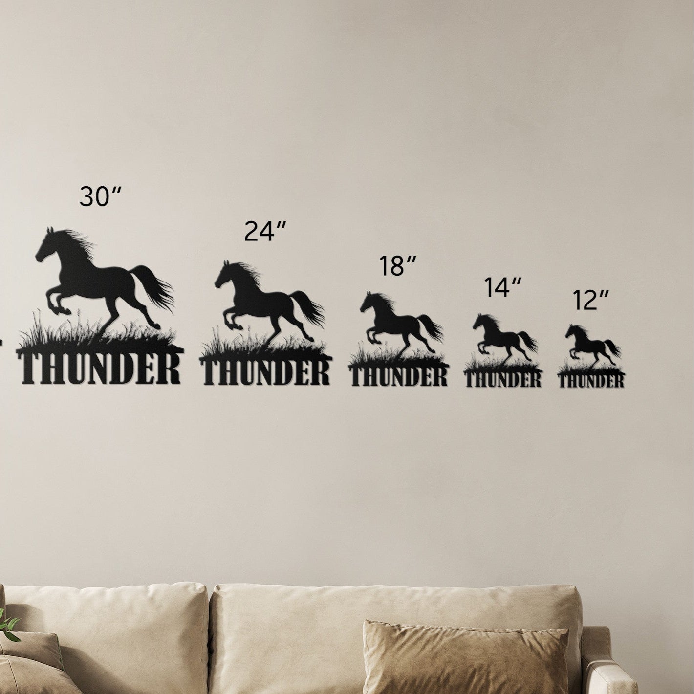 CUSTOM NAME HORSE SIGN