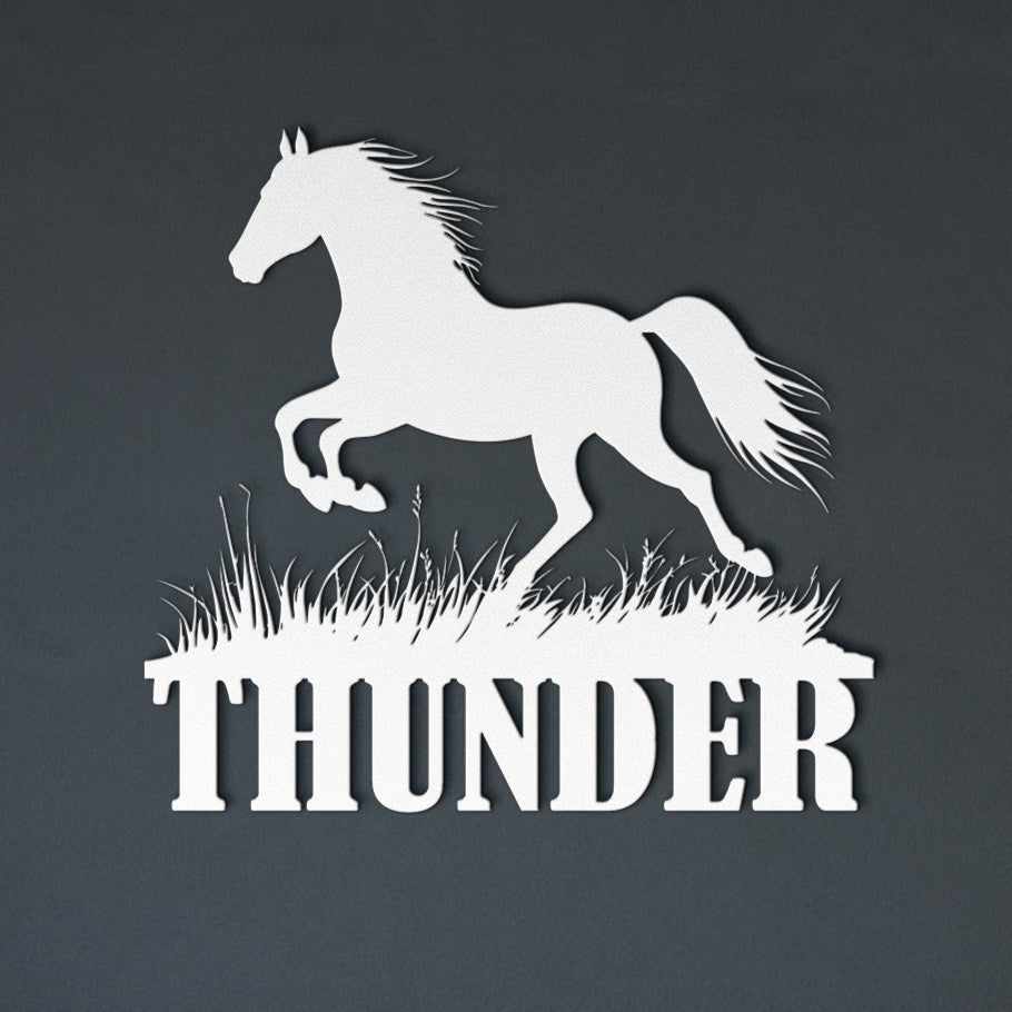 CUSTOM NAME HORSE SIGN