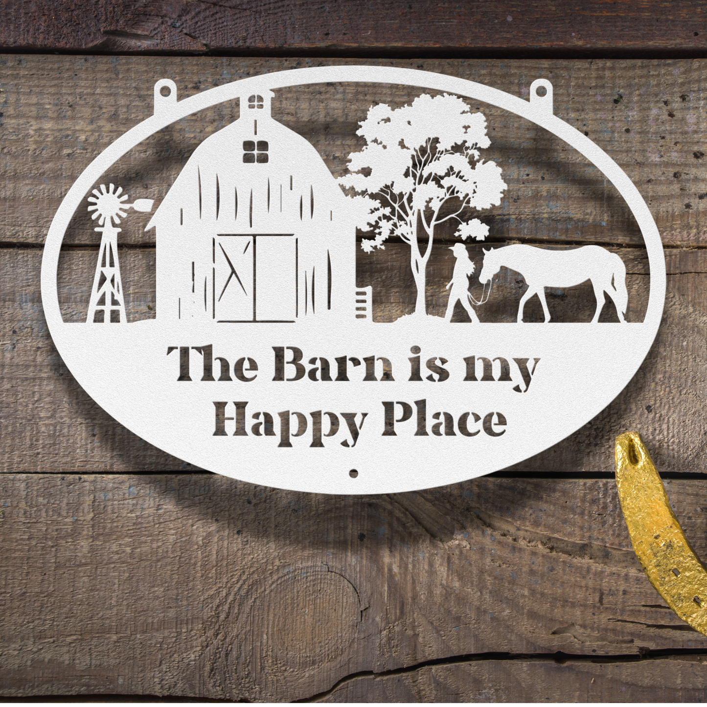 THE BARN IS MY HAPPY PLACE