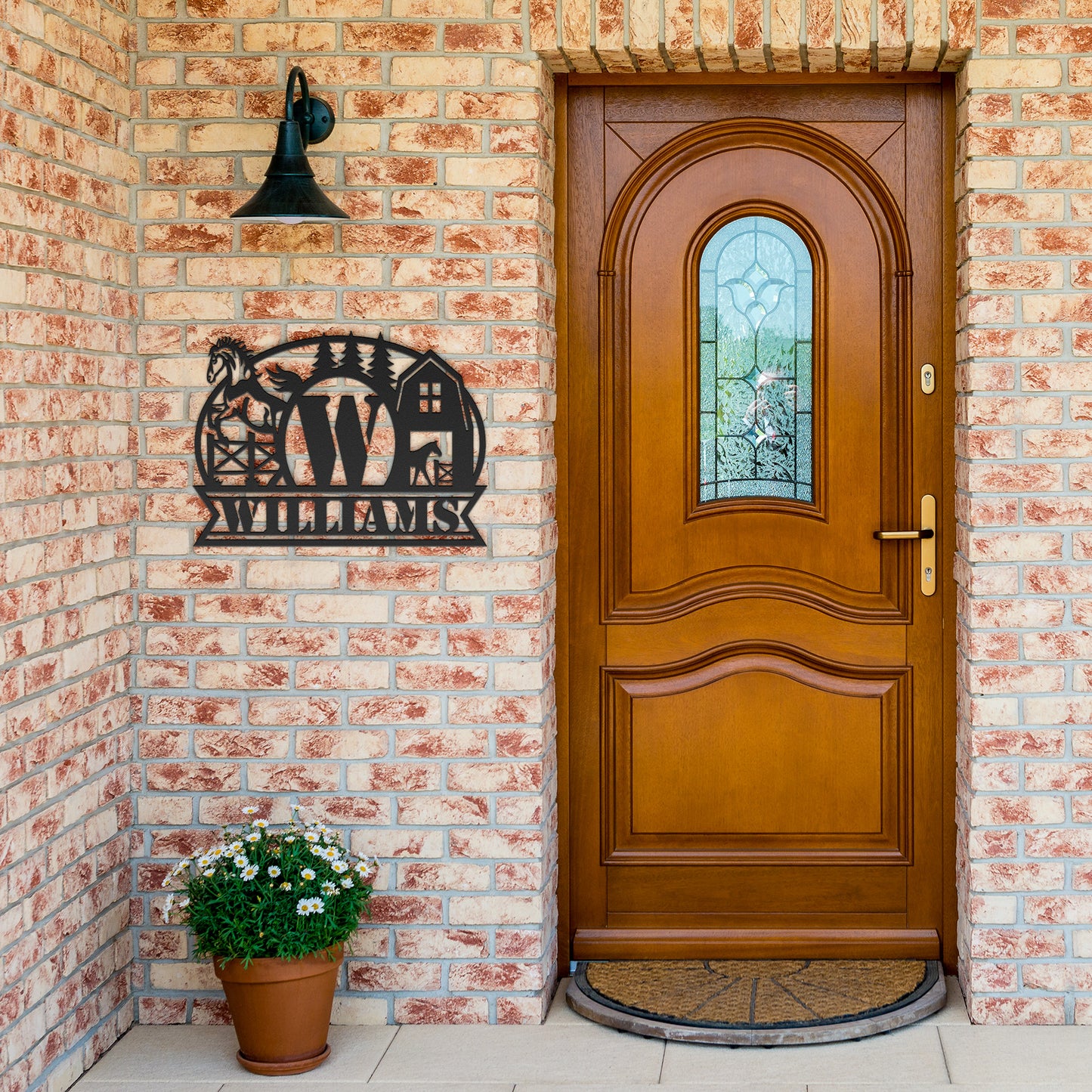 Personalized Horse Farm Metal Sign