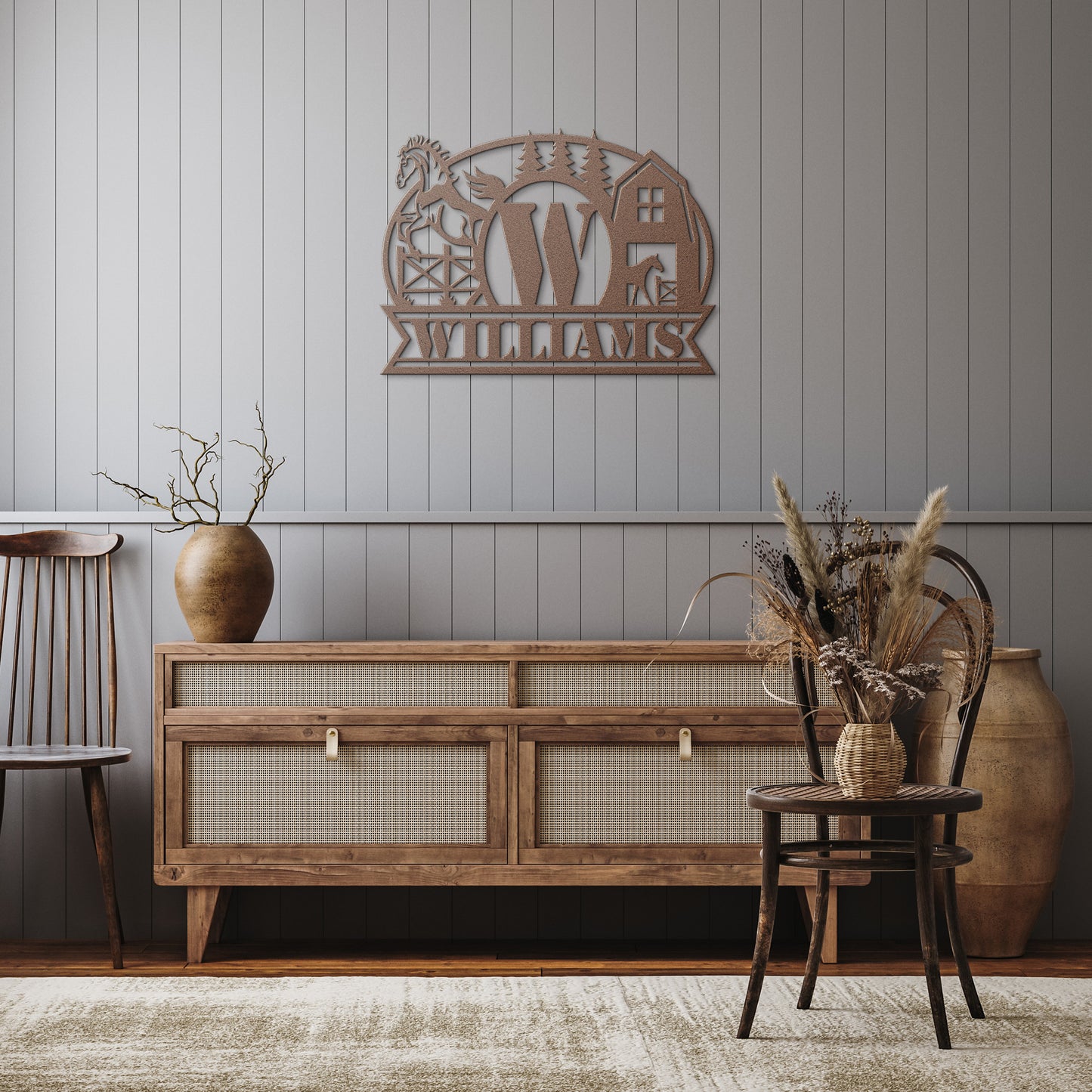 Personalized Horse Farm Metal Sign