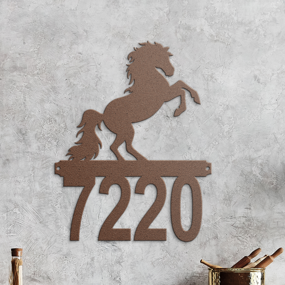 Horse_Levade_House_Number_Copper_Rustic_Kitchen_Mockup.png