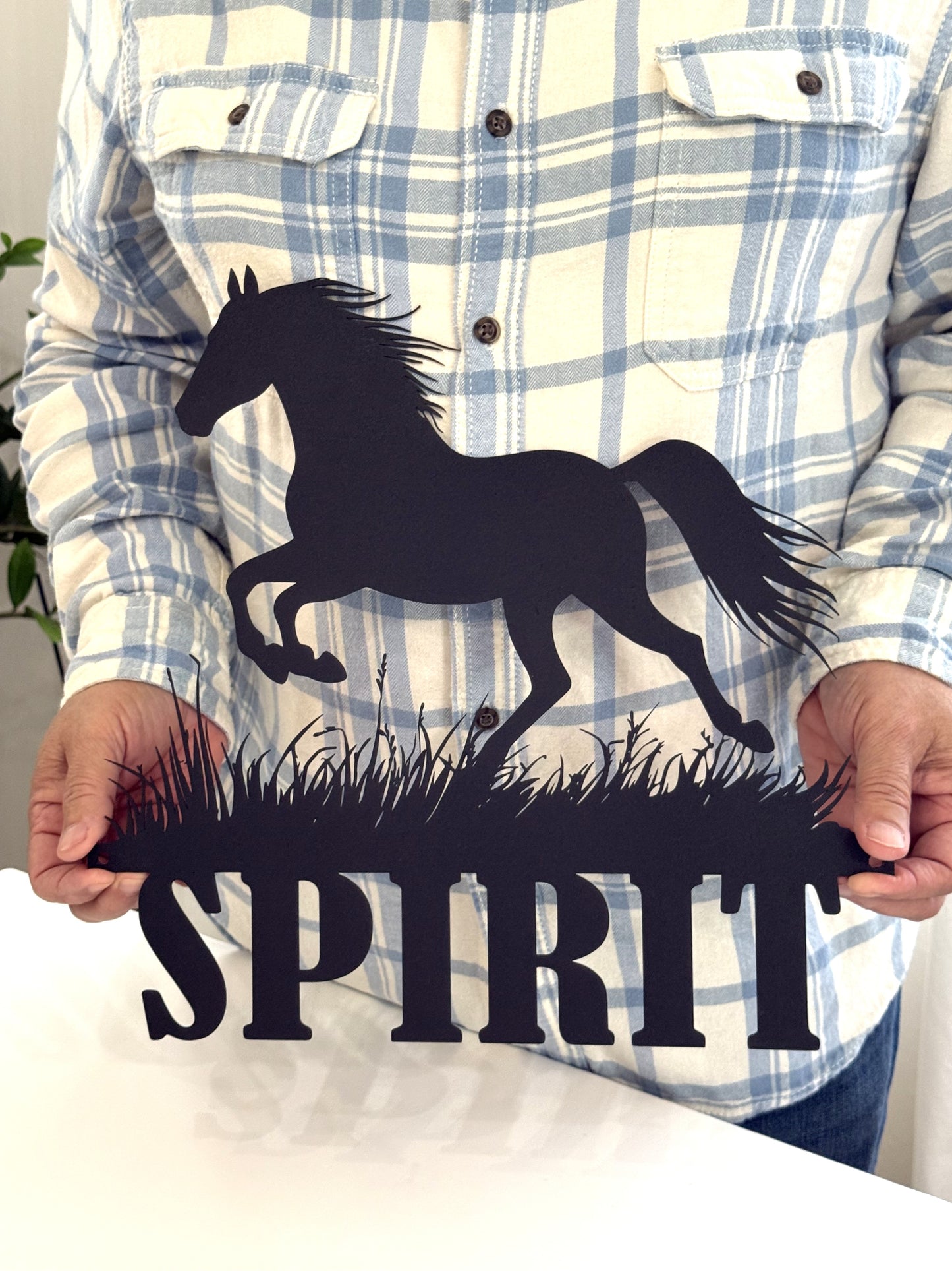 Custom Horse Name Metal Sign