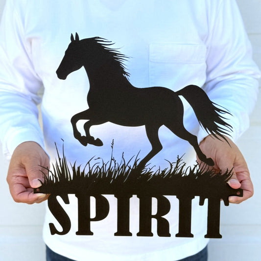 Custom Horse Name Metal Sign