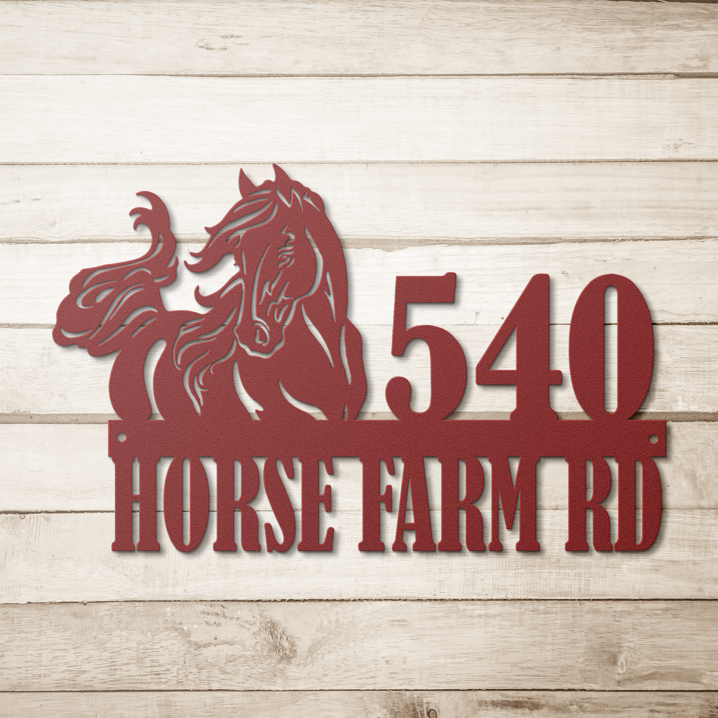 MAGESTIC_HORSE_ADDRESS_SIGN_Red_Simple_Wood_BKGD_Mockup.png