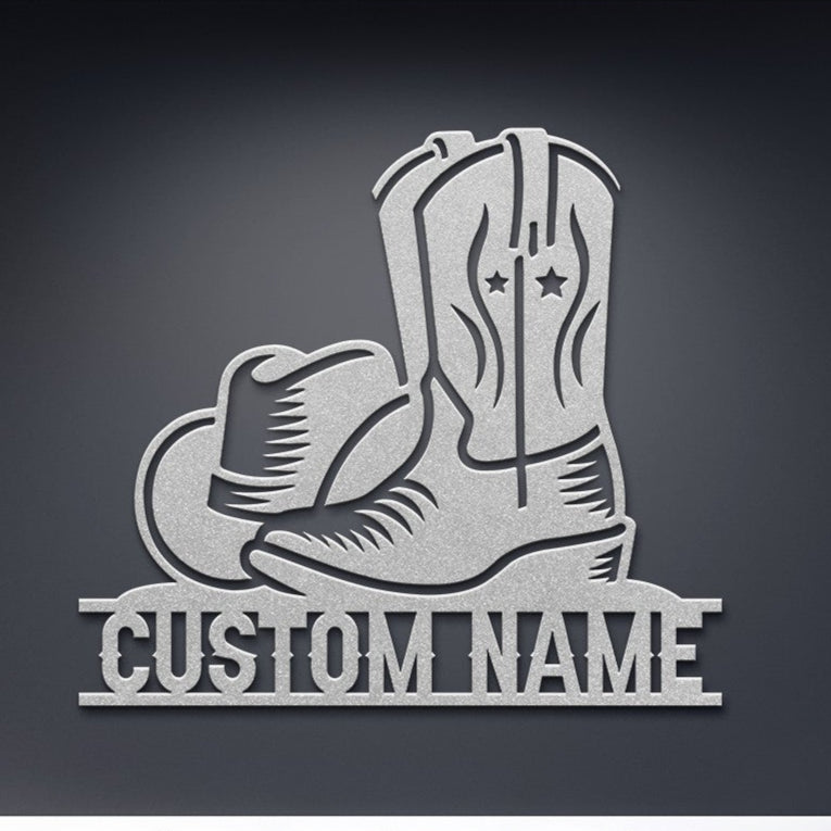 PERSONALIZED COWBOY BOOTS AND HAT