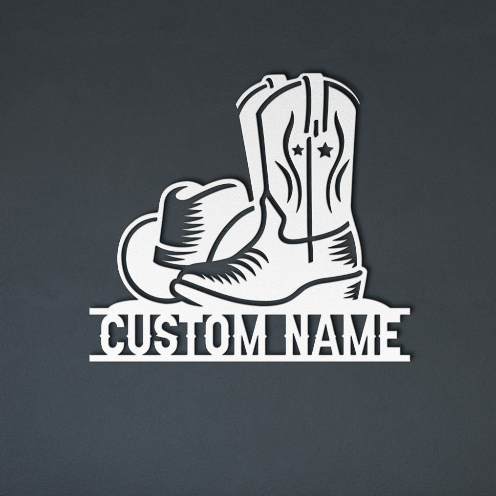 PERSONALIZED COWBOY BOOTS AND HAT