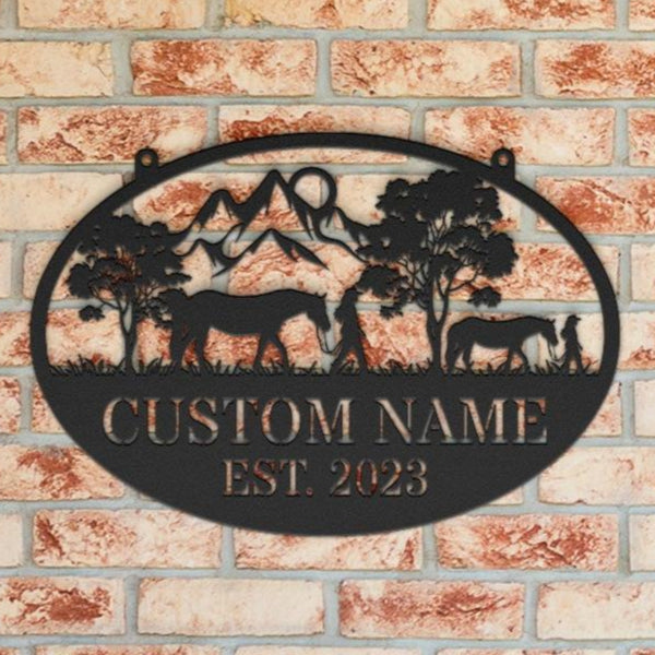 PERSONALIZED COWGIRLS SIGN