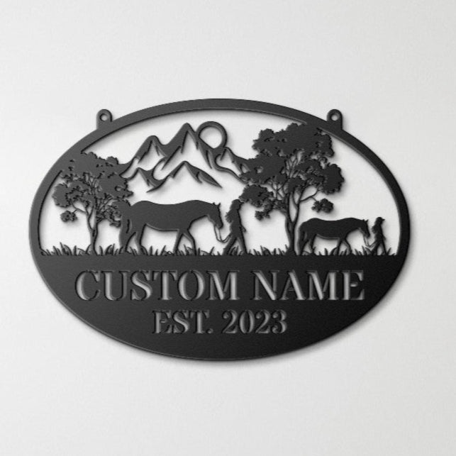 PERSONALIZED COWGIRLS SIGN