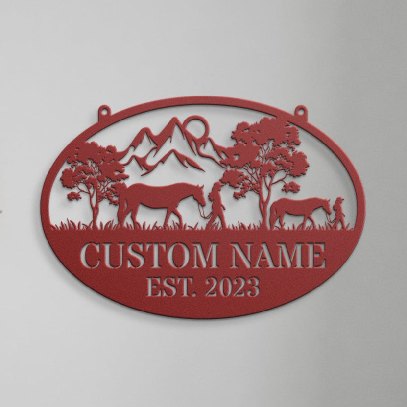 PERSONALIZED COWGIRLS SIGN