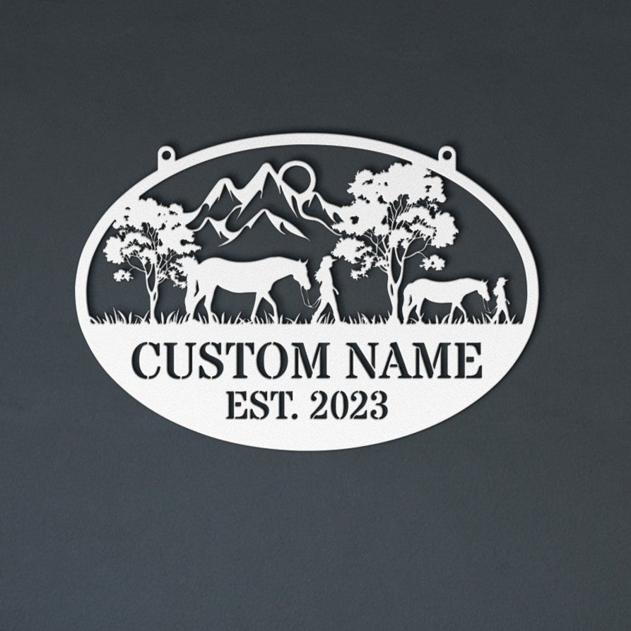 PERSONALIZED COWGIRLS SIGN