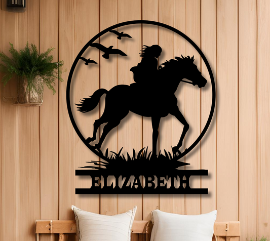 Riding Free with Personalized Name