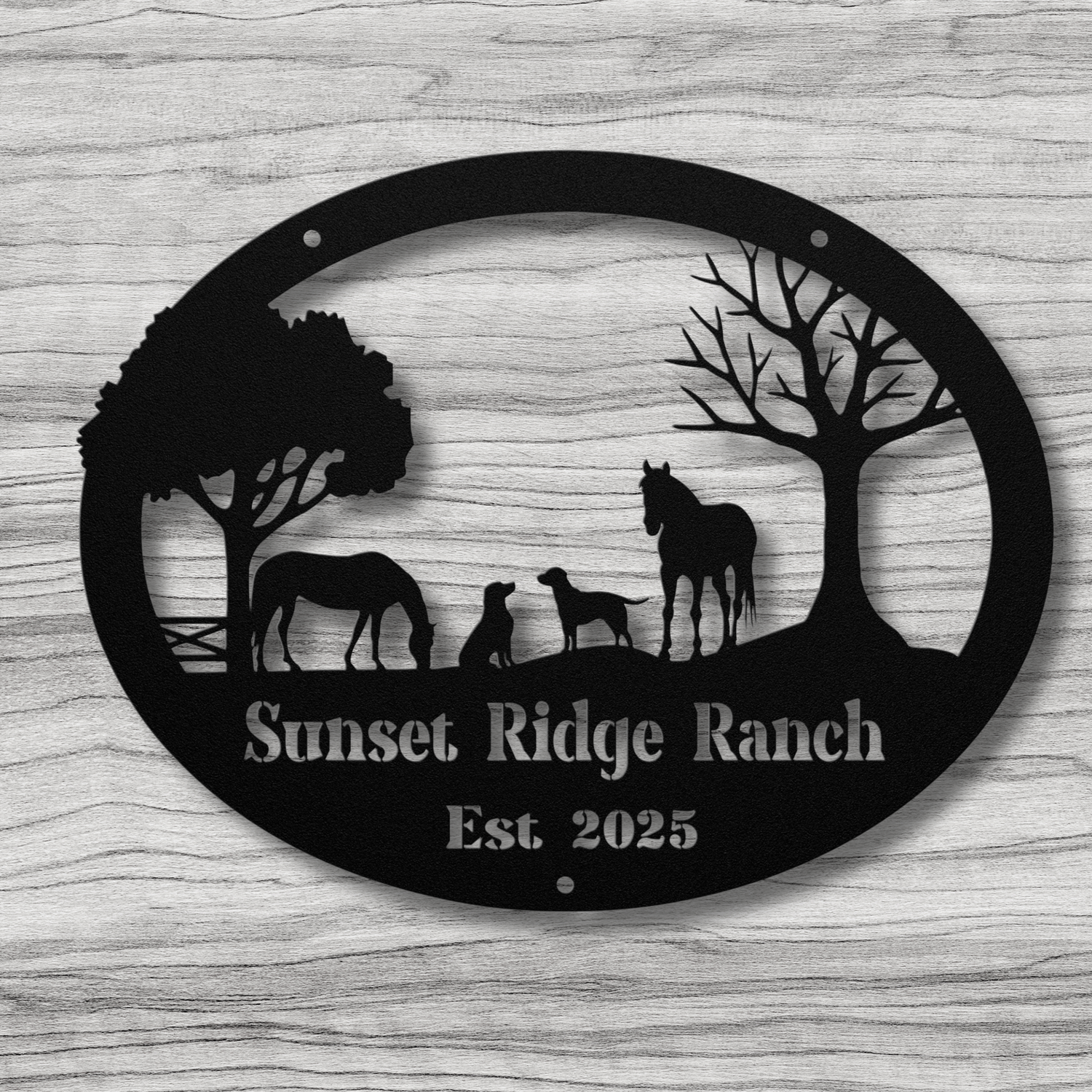 4. Personalized Ranch Signs
