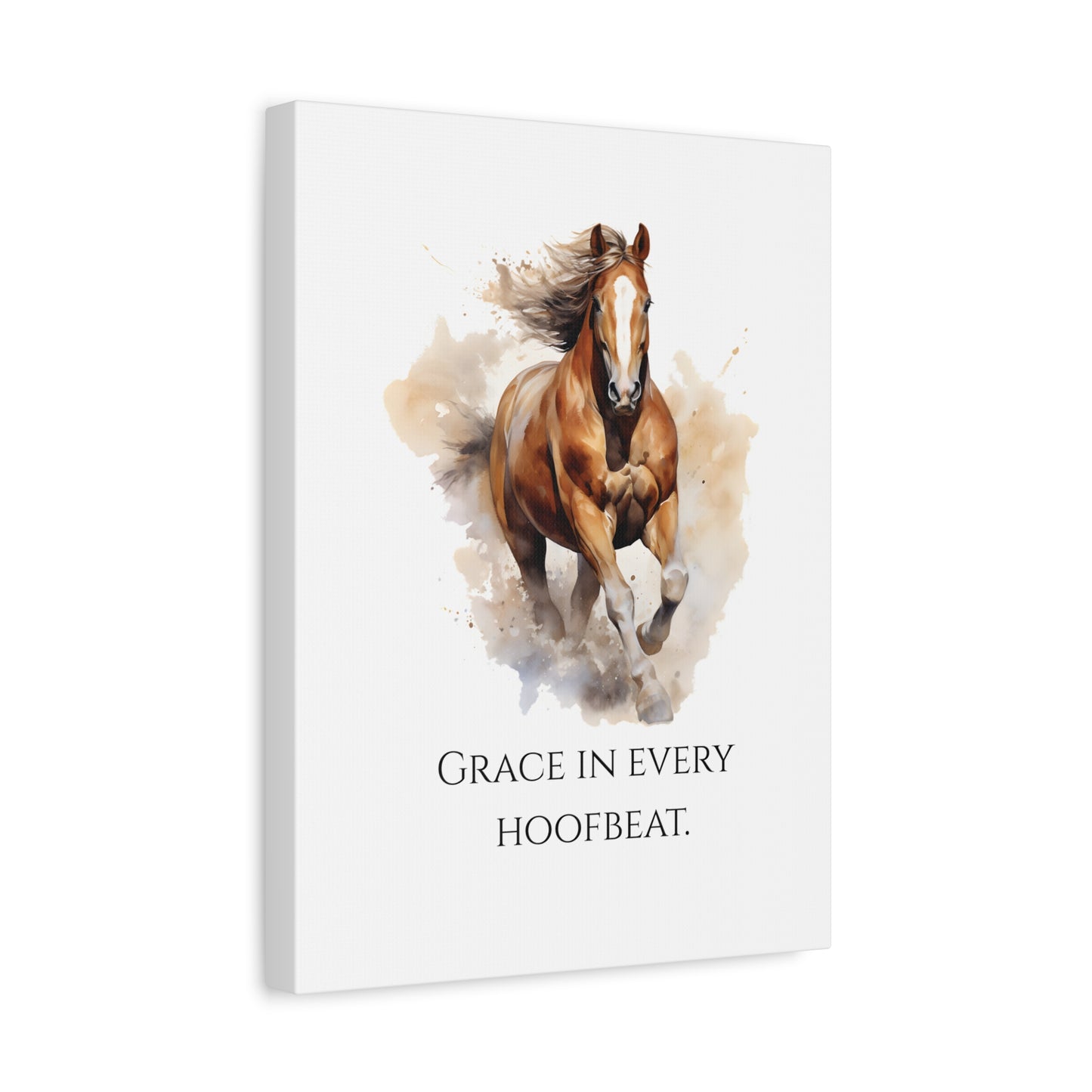 "Grace in Every Hoofbeat" - Horse Canvas Print