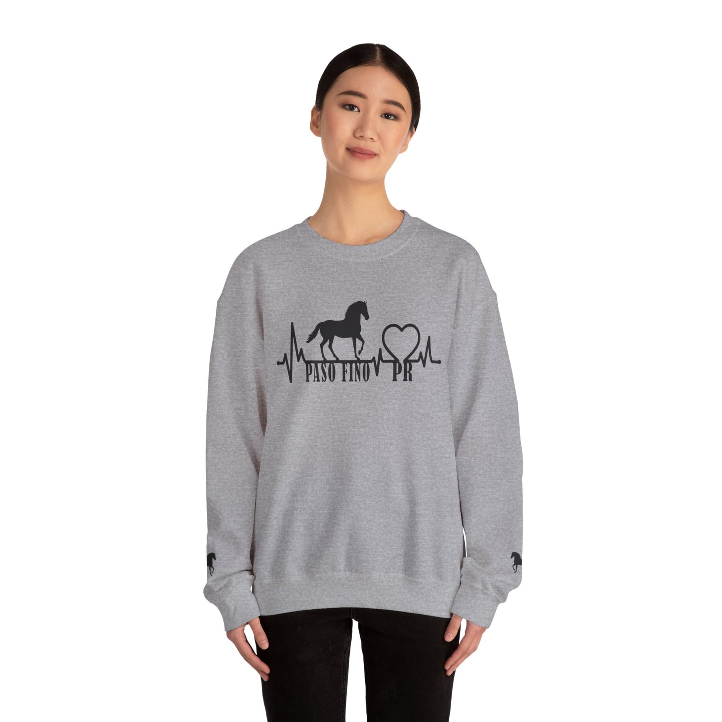 Paso Fino Horse Heartbeat Sweatshirt – Equestrian Crewneck for Riders & Lovers