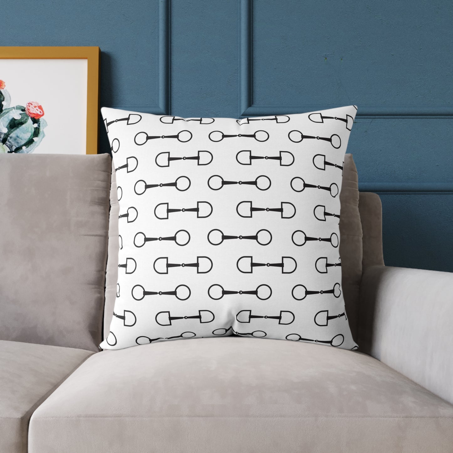Stylish Key Pattern Square Pillow for Home Decor
