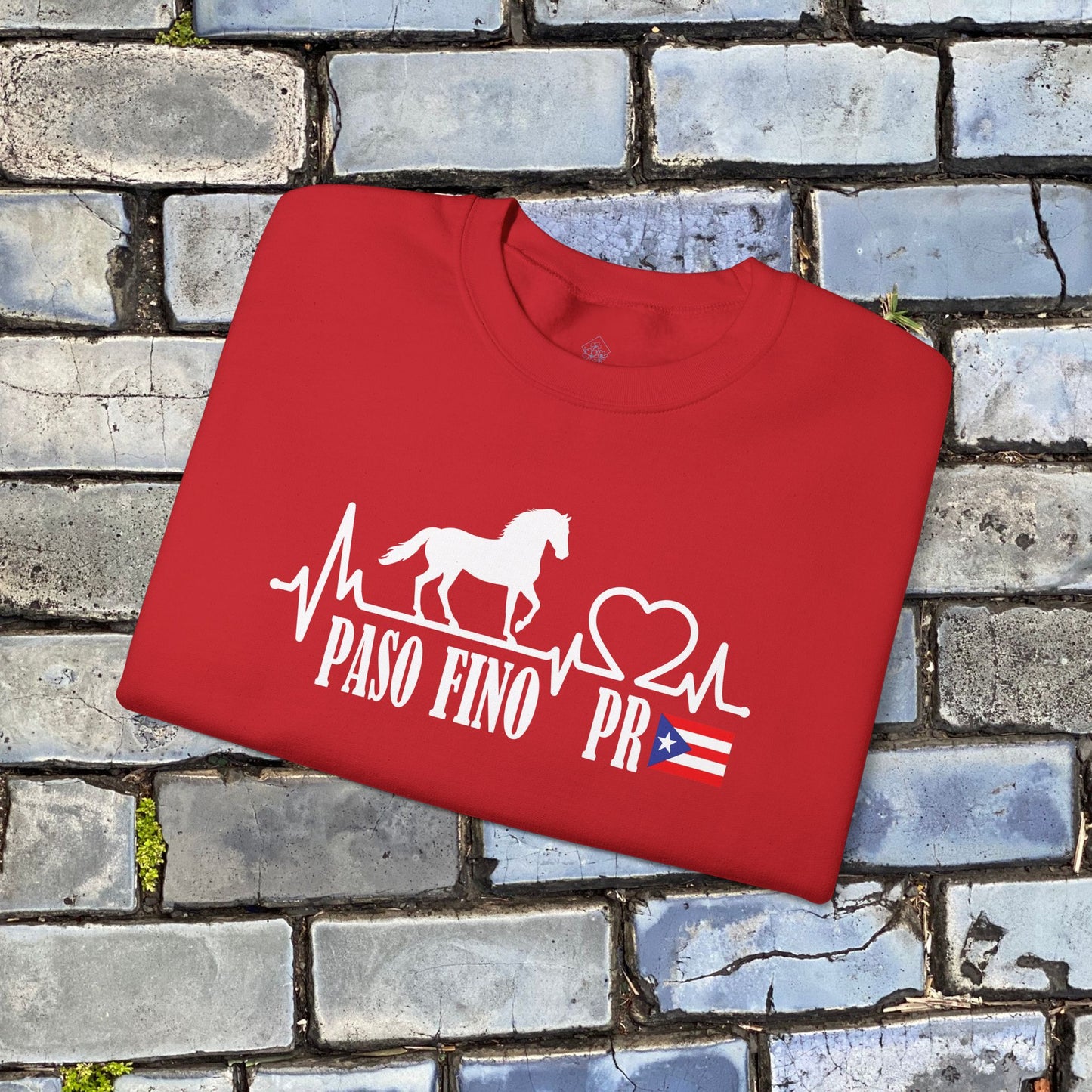 Paso Fino PR Sweatshirt — Puerto Rico Horse Lover Crewneck