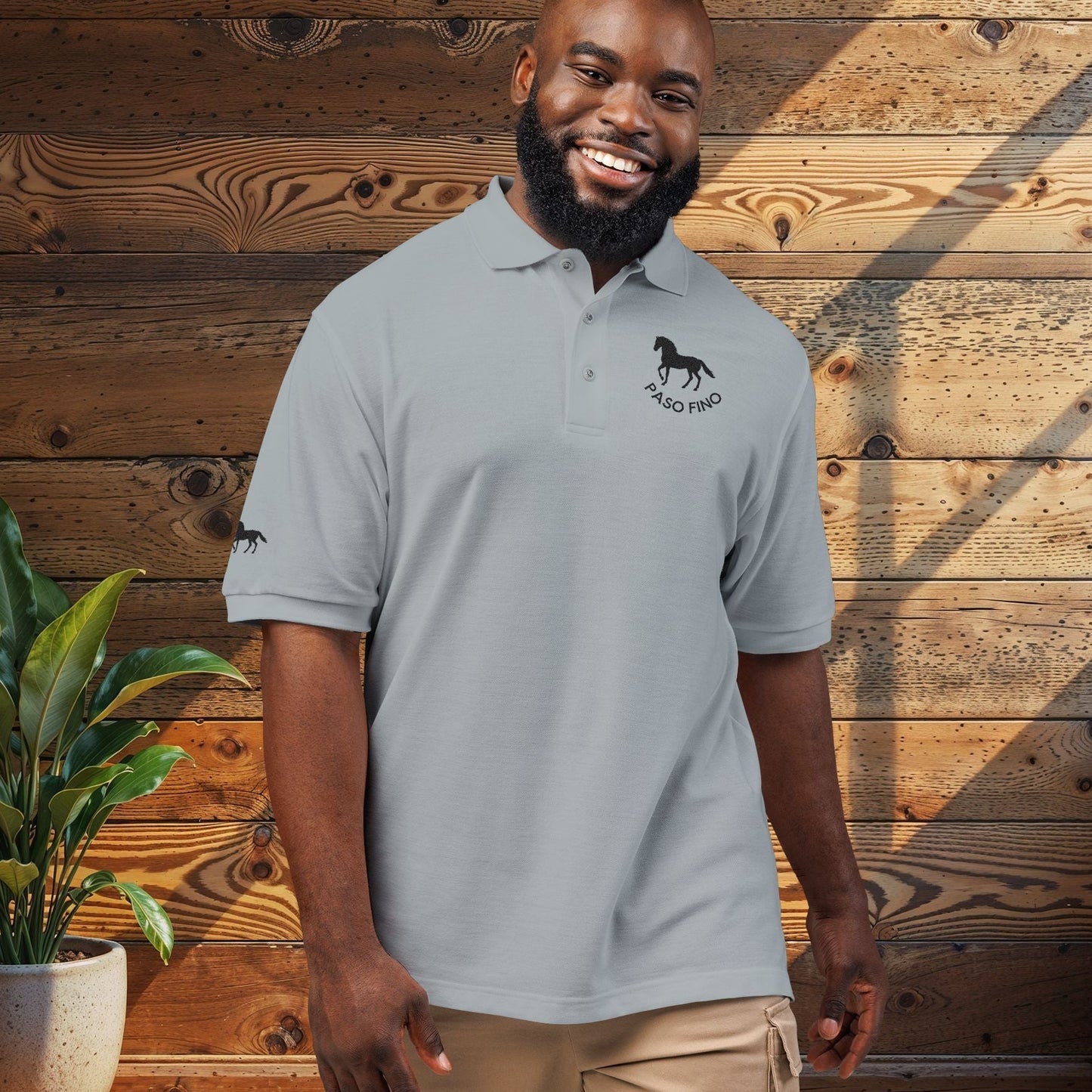 Embroidered Polo —  "Paso Fino" Logo