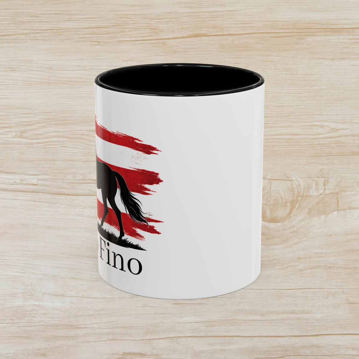 Paso Fino Horse Coffee Mug — Puerto Rican Flag Accent 11/15oz