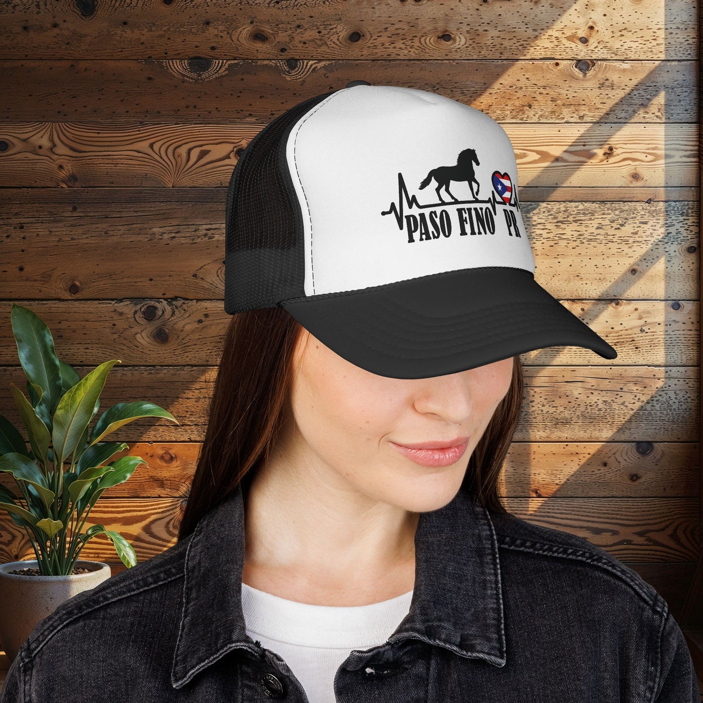 Paso Fino PR Trucker Cap — Horse Heartbeat Design
