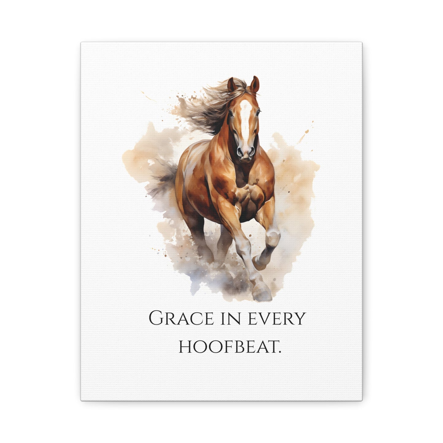 "Grace in Every Hoofbeat" - Horse Canvas Print
