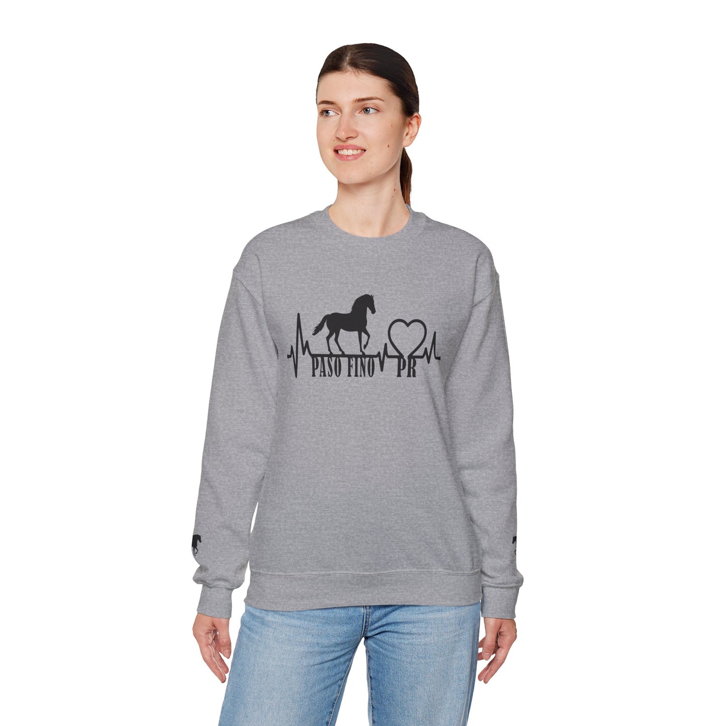 Paso Fino Horse Heartbeat Sweatshirt – Equestrian Crewneck for Riders & Lovers