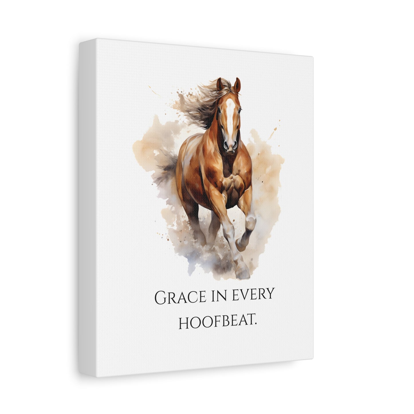 "Grace in Every Hoofbeat" - Horse Canvas Print