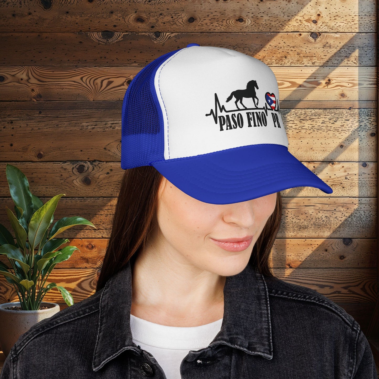 Paso Fino PR Trucker Cap — Horse Heartbeat Design