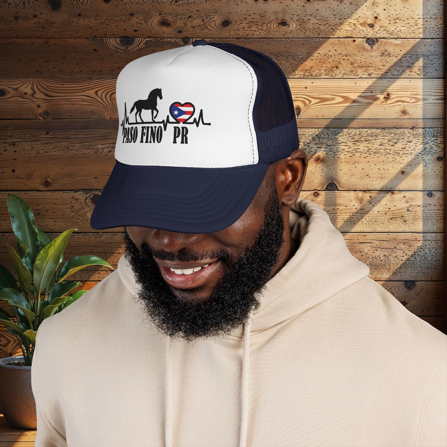 Paso Fino PR Trucker Cap — Horse Heartbeat Design