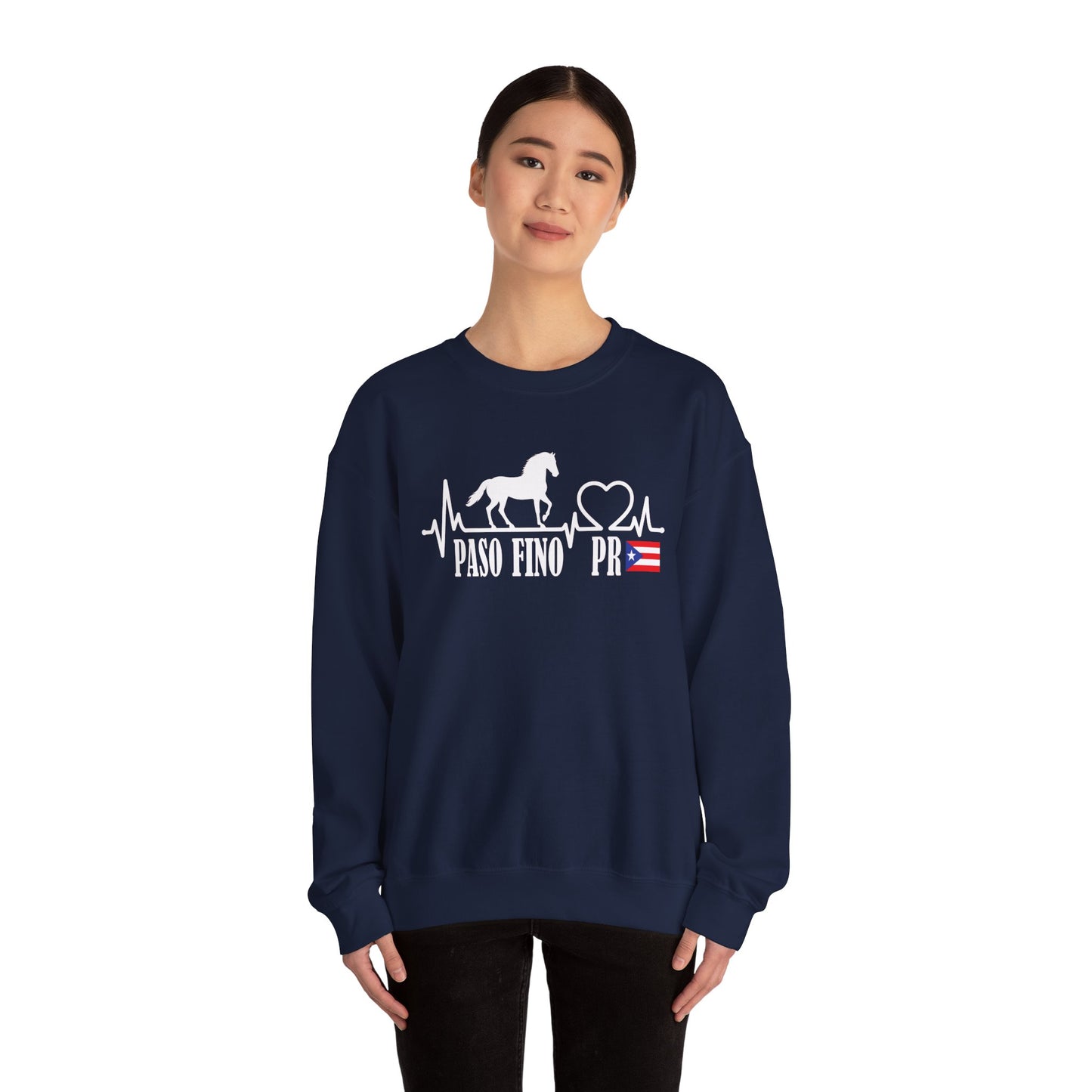 Paso Fino PR Sweatshirt — Puerto Rico Horse Lover Crewneck