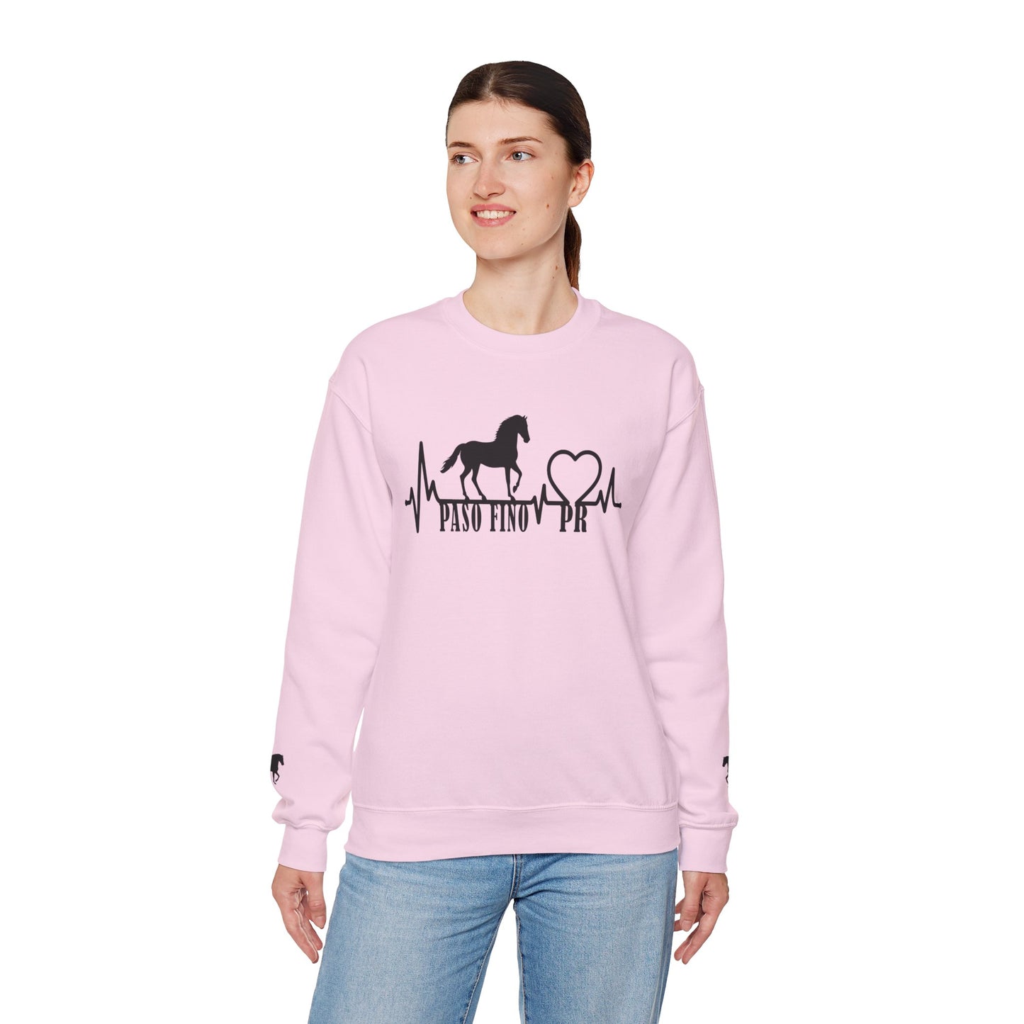 Paso Fino Horse Heartbeat Sweatshirt – Equestrian Crewneck for Riders & Lovers