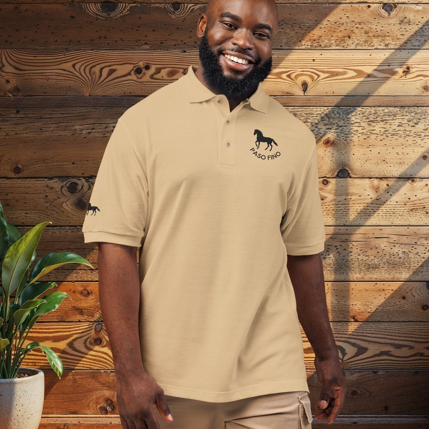 Embroidered Polo —  "Paso Fino" Logo