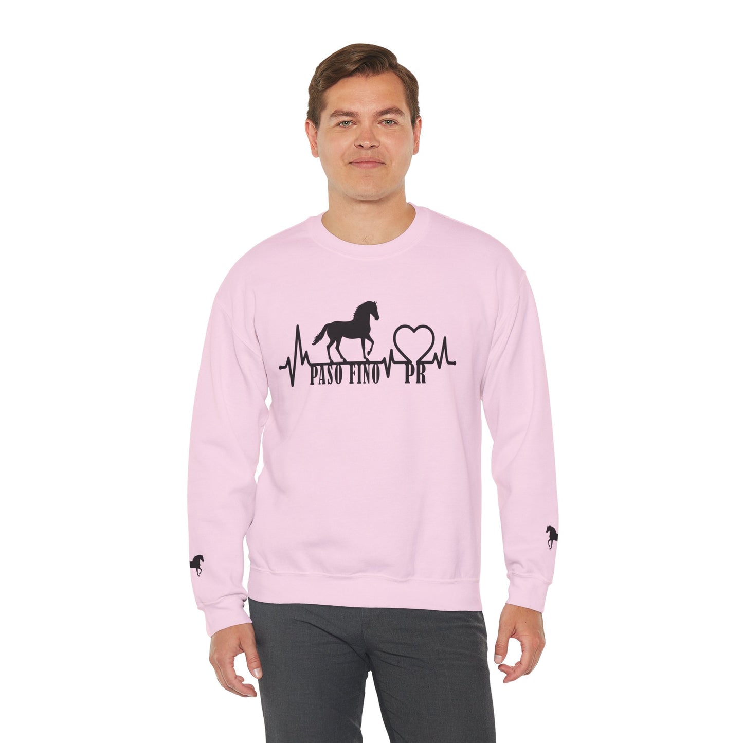 Paso Fino Horse Heartbeat Sweatshirt – Equestrian Crewneck for Riders & Lovers
