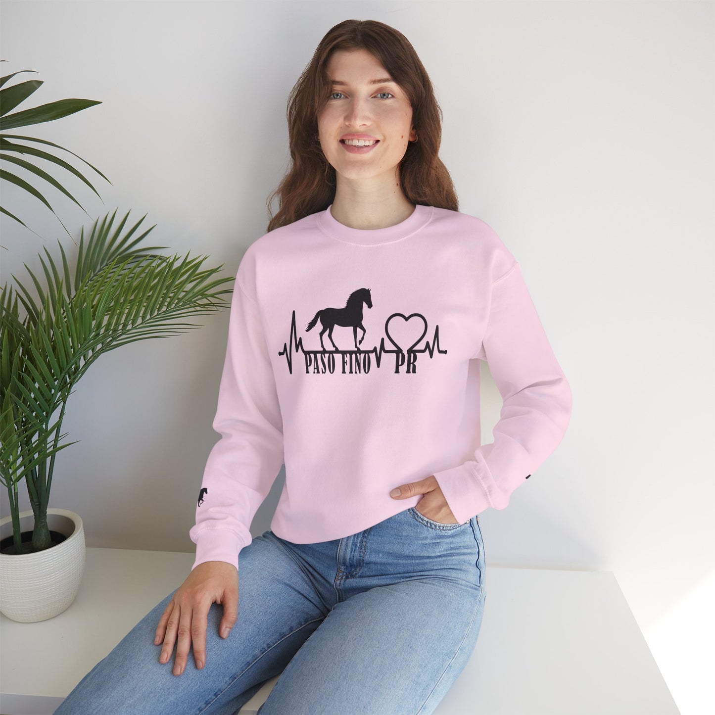 Paso Fino Horse Heartbeat Sweatshirt – Equestrian Crewneck for Riders & Lovers
