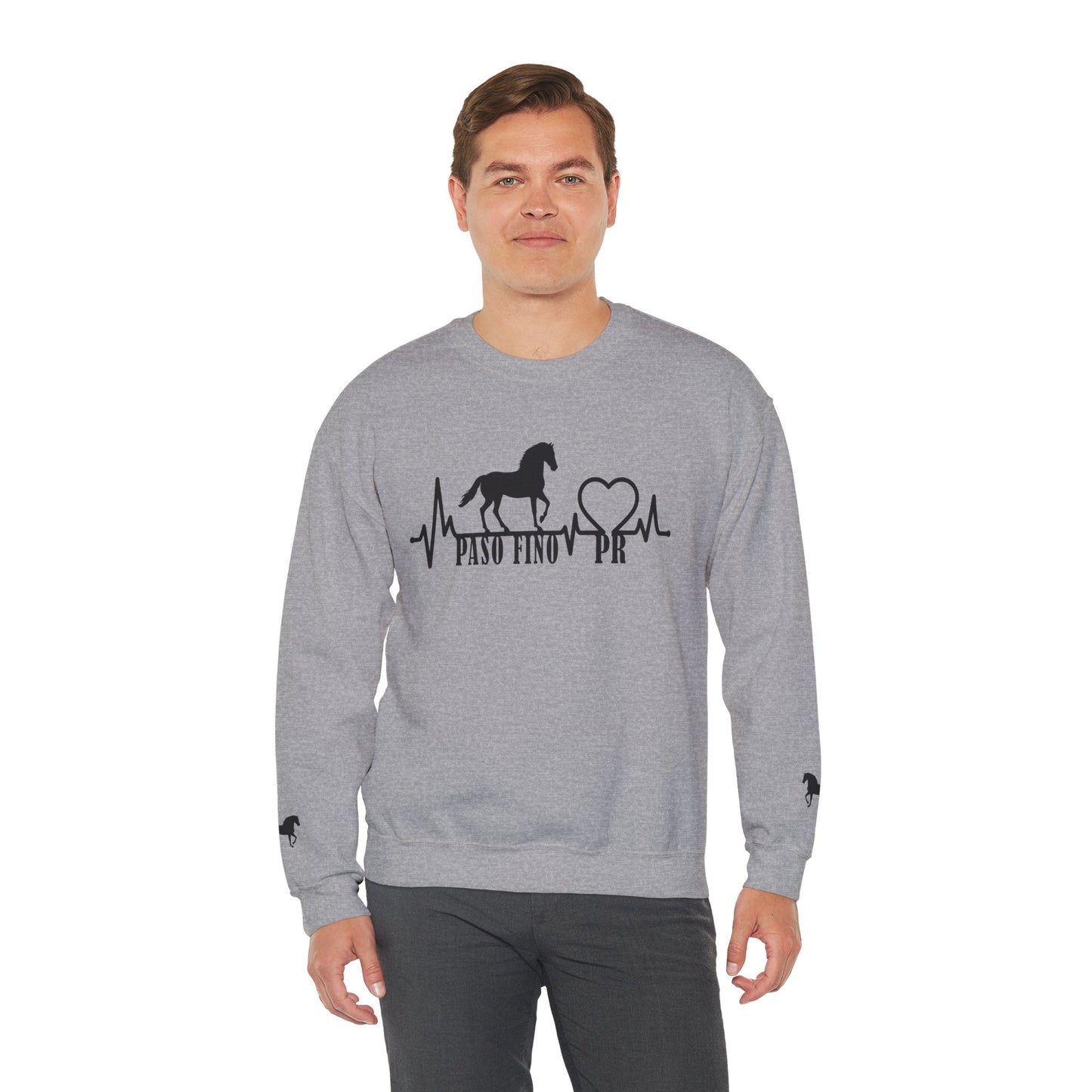 Paso Fino Horse Heartbeat Sweatshirt – Equestrian Crewneck for Riders & Lovers