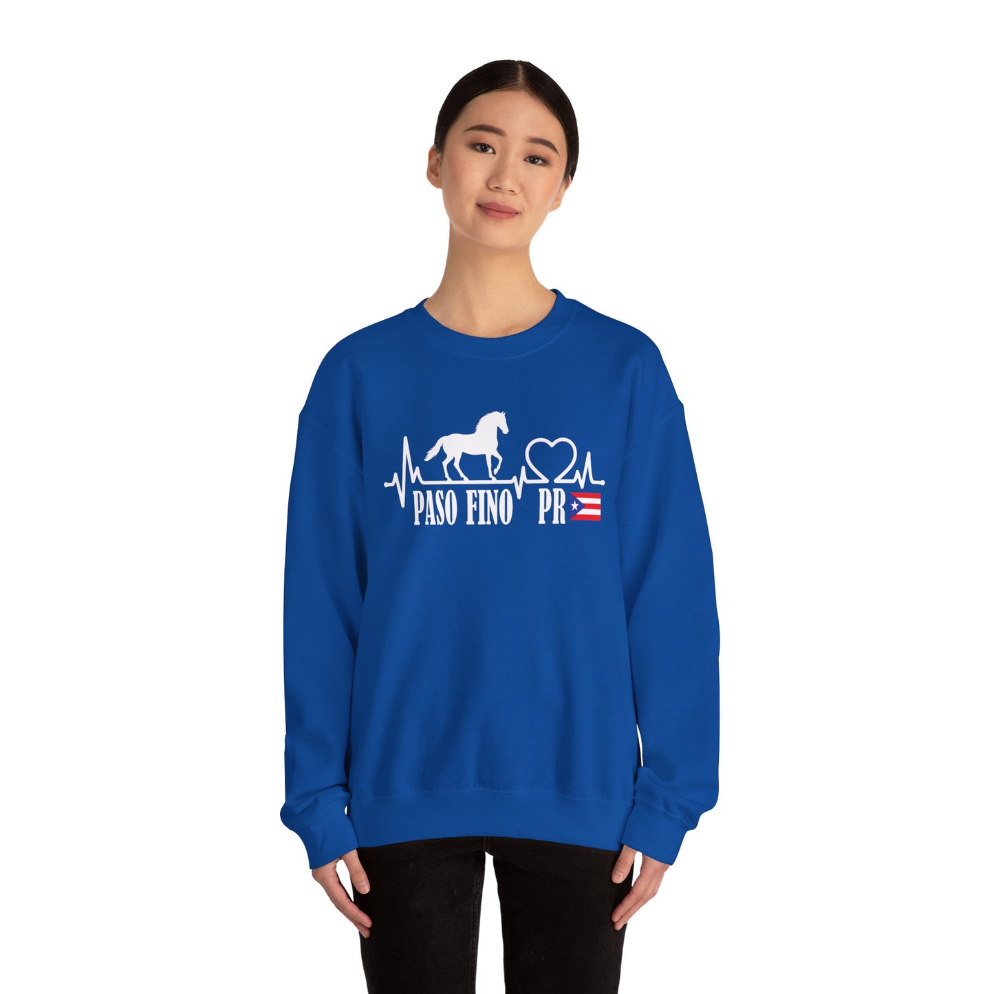 Paso Fino PR Sweatshirt — Puerto Rico Horse Lover Crewneck