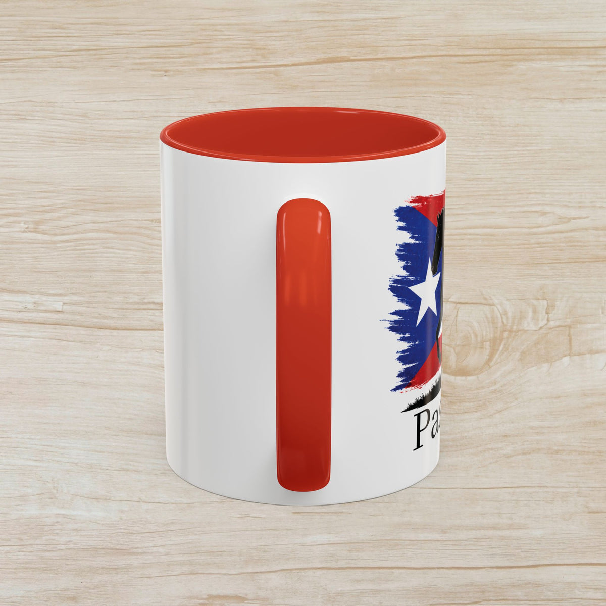 Paso Fino Horse Coffee Mug — Puerto Rican Flag Accent 11/15oz