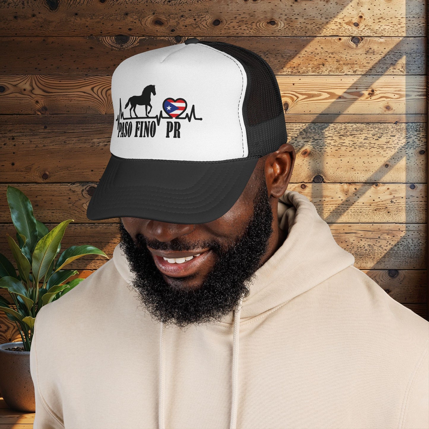 Paso Fino PR Trucker Cap — Horse Heartbeat Design