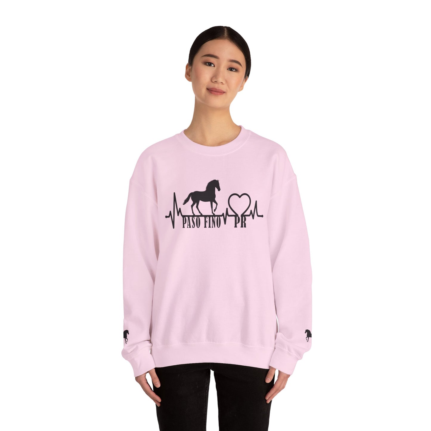 Paso Fino Horse Heartbeat Sweatshirt – Equestrian Crewneck for Riders & Lovers