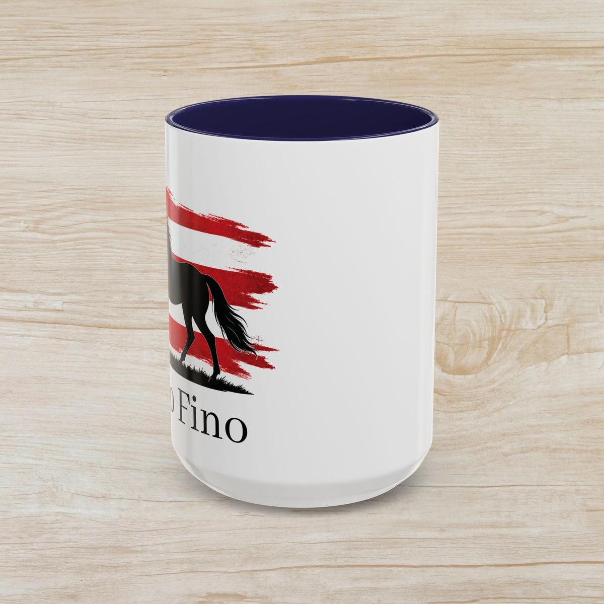 Paso Fino Horse Coffee Mug — Puerto Rican Flag Accent 11/15oz