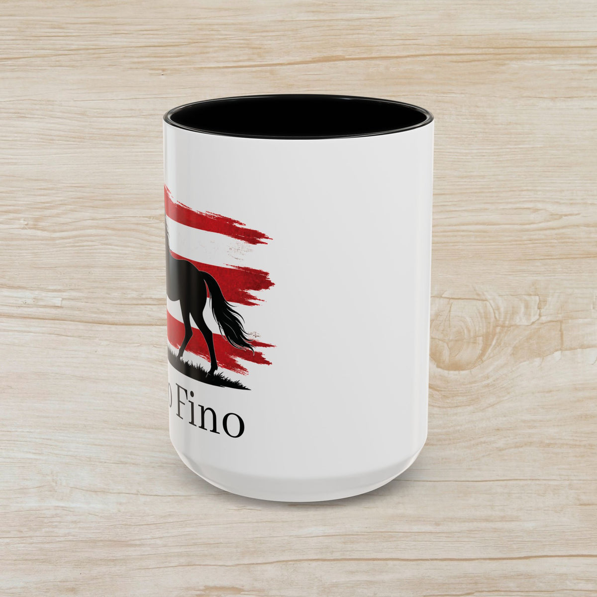 Paso Fino Horse Coffee Mug — Puerto Rican Flag Accent 11/15oz