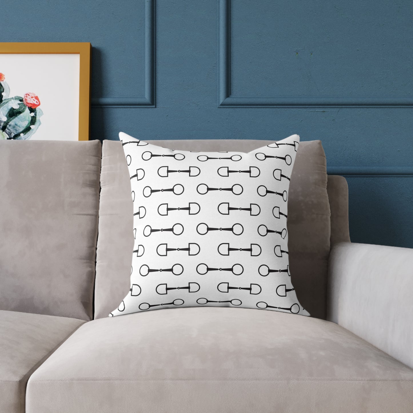 Stylish Key Pattern Square Pillow for Home Decor
