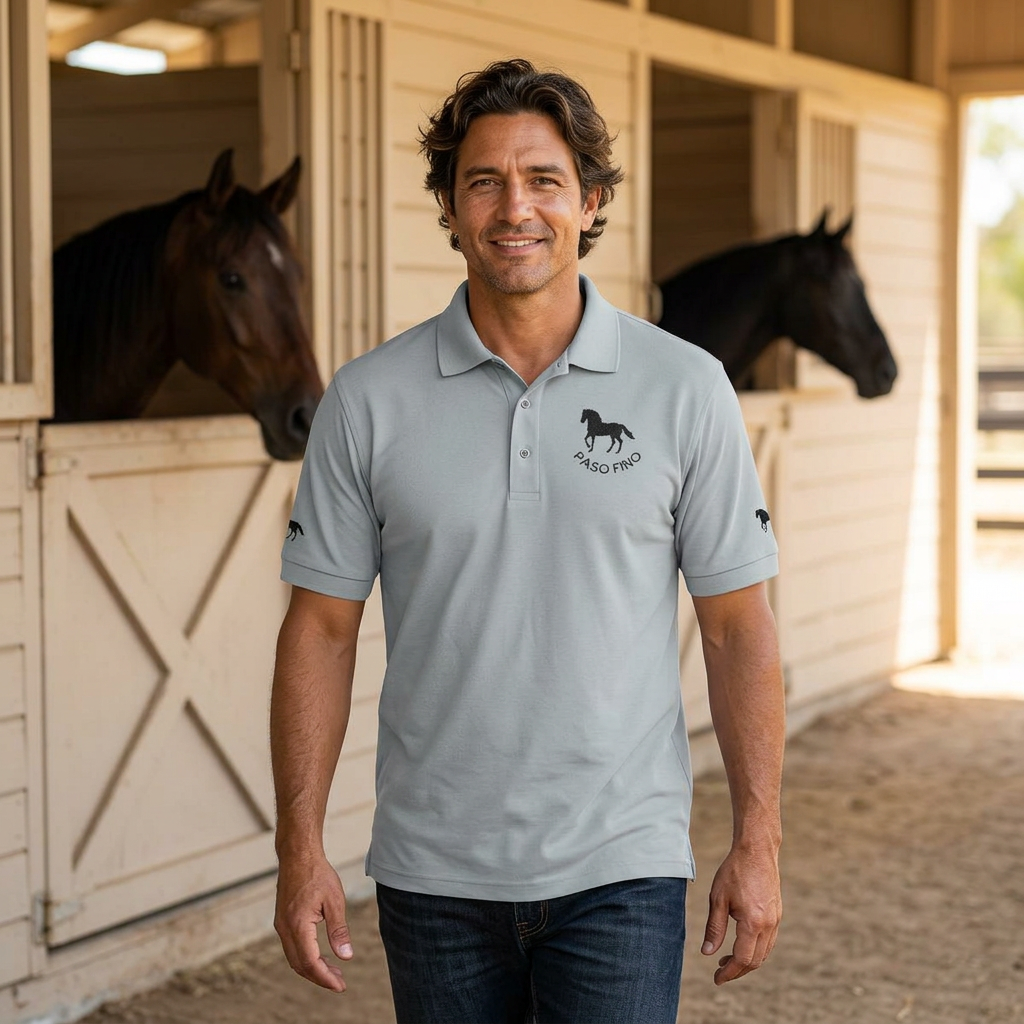 Embroidered Polo —  "Paso Fino" Logo