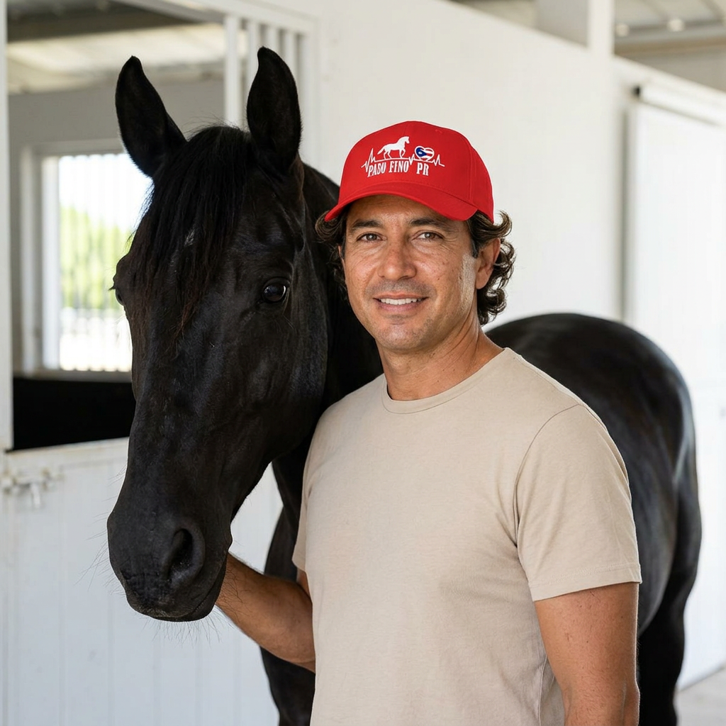 Paso Fino PR Printed Cap — Puerto Rico Paso Fino Horse Baseball Hat