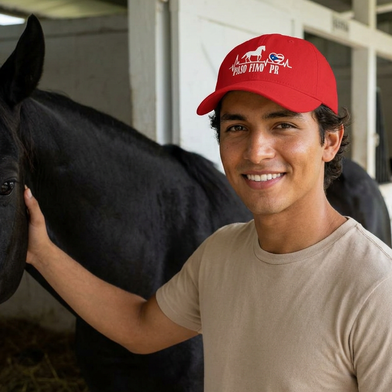 Paso Fino PR Printed Cap — Puerto Rico Paso Fino Horse Baseball Hat