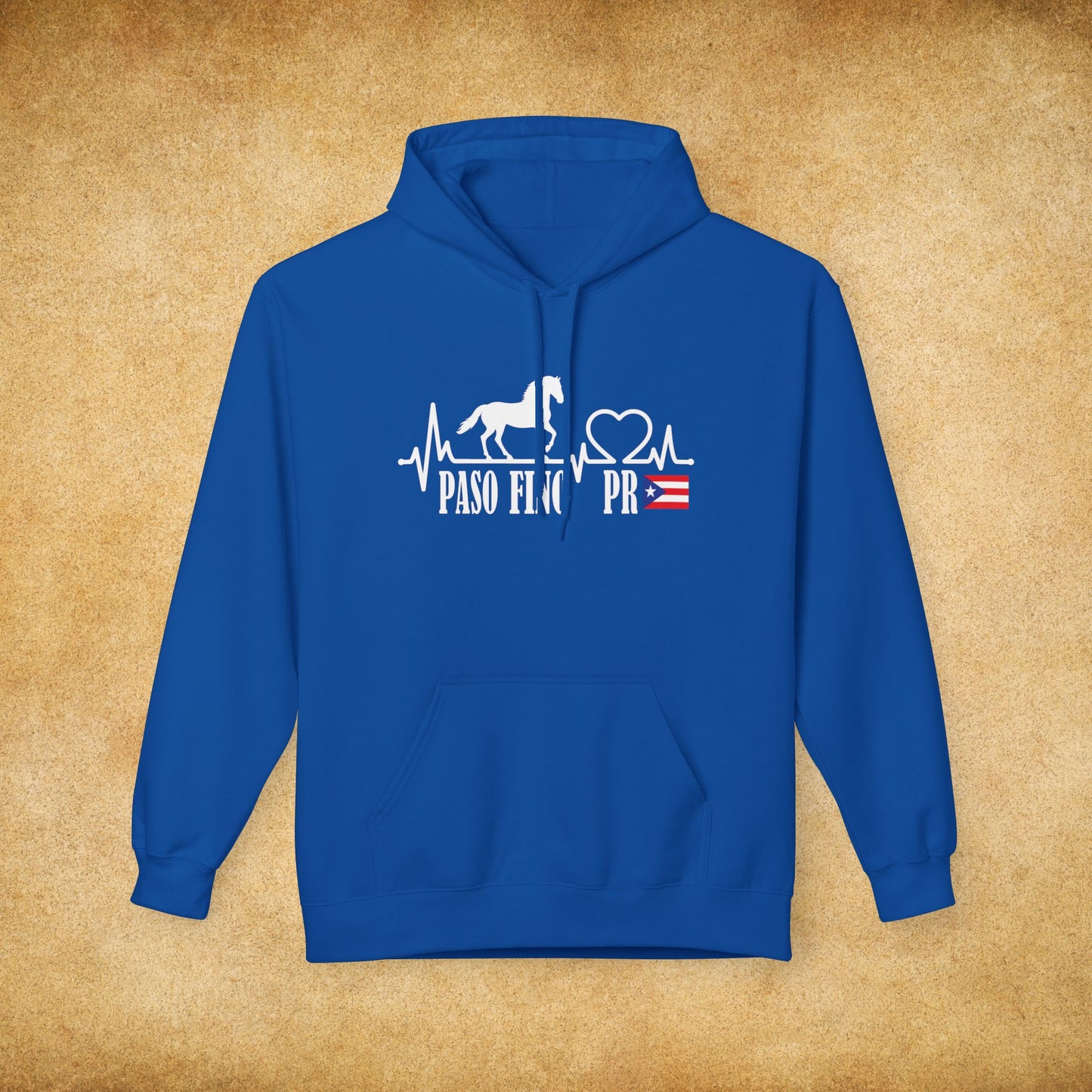 Paso Fino Heartbeat Unisex Midweight Softstyle Fleece Hoodie